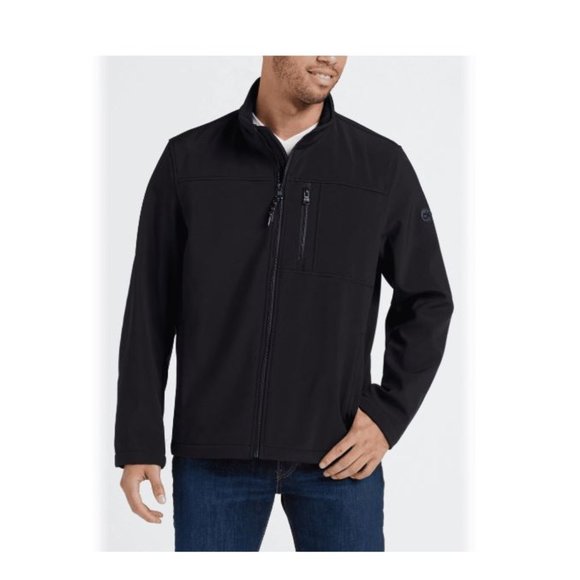 calvin klein men's soft shell jacket with fleece lining